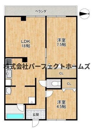 香里さくらハイツⅠの物件間取画像